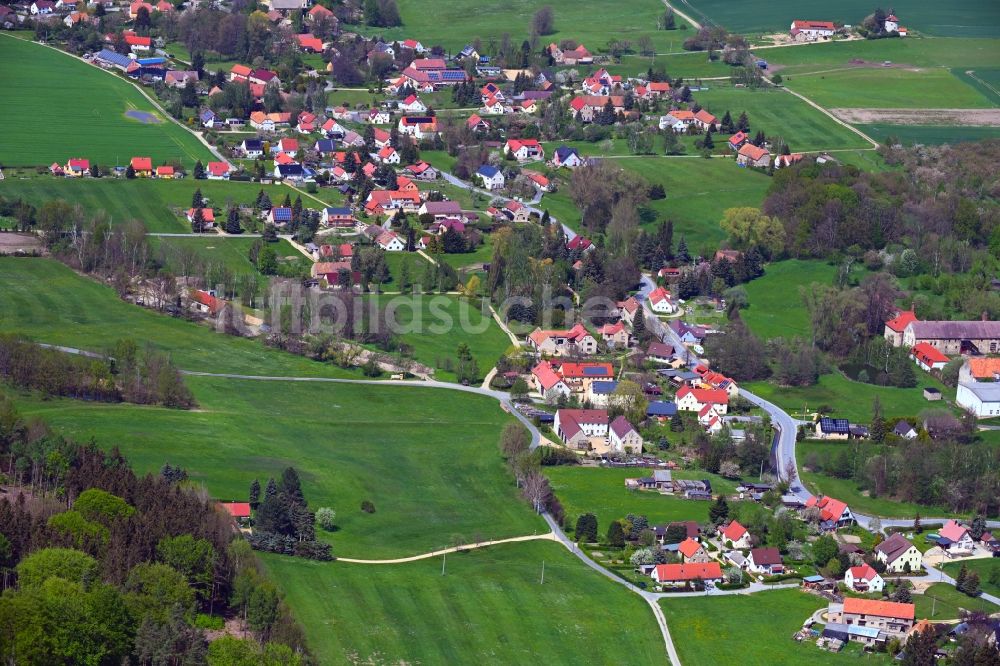 Arnsdorf von oben - Ortsansicht in Arnsdorf im Bundesland Sachsen, Deutschland