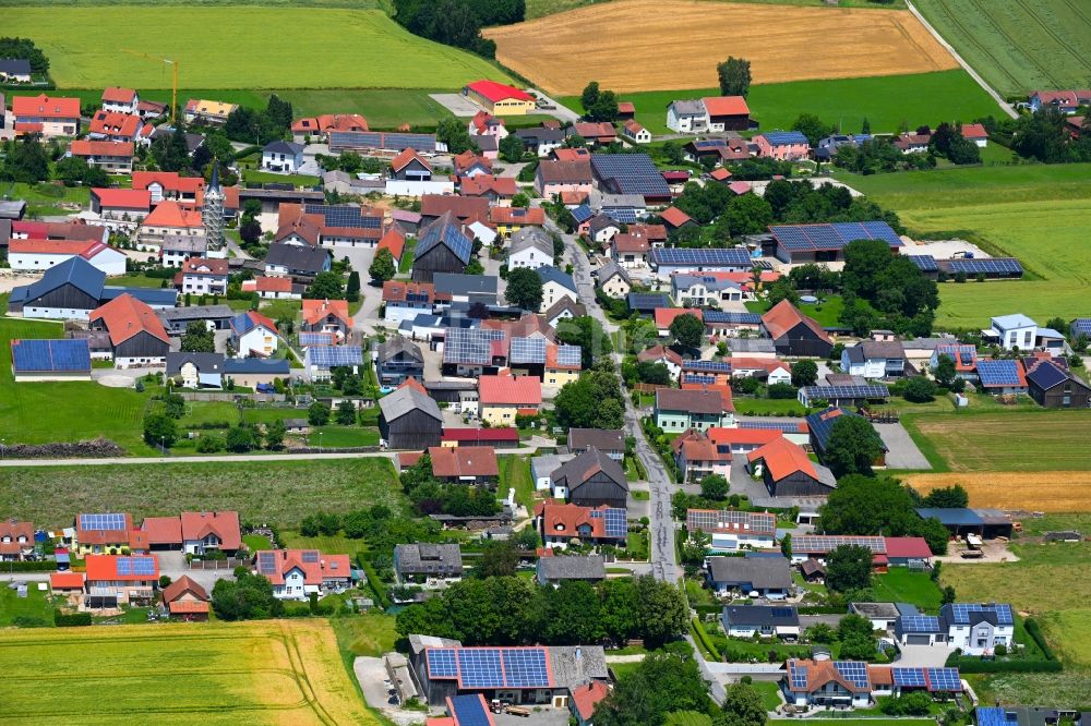 Aschbuch von oben - Ortsansicht in Aschbuch im Bundesland Bayern, Deutschland