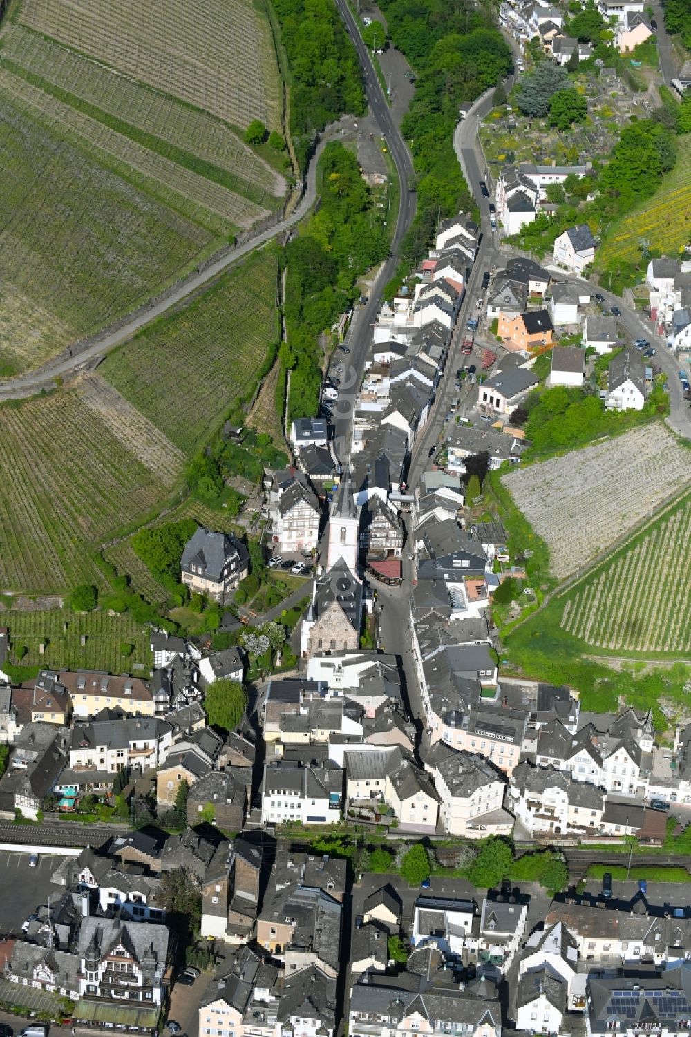 Luftaufnahme Assmannshausen - Ortsansicht in Assmannshausen im Bundesland Hessen, Deutschland