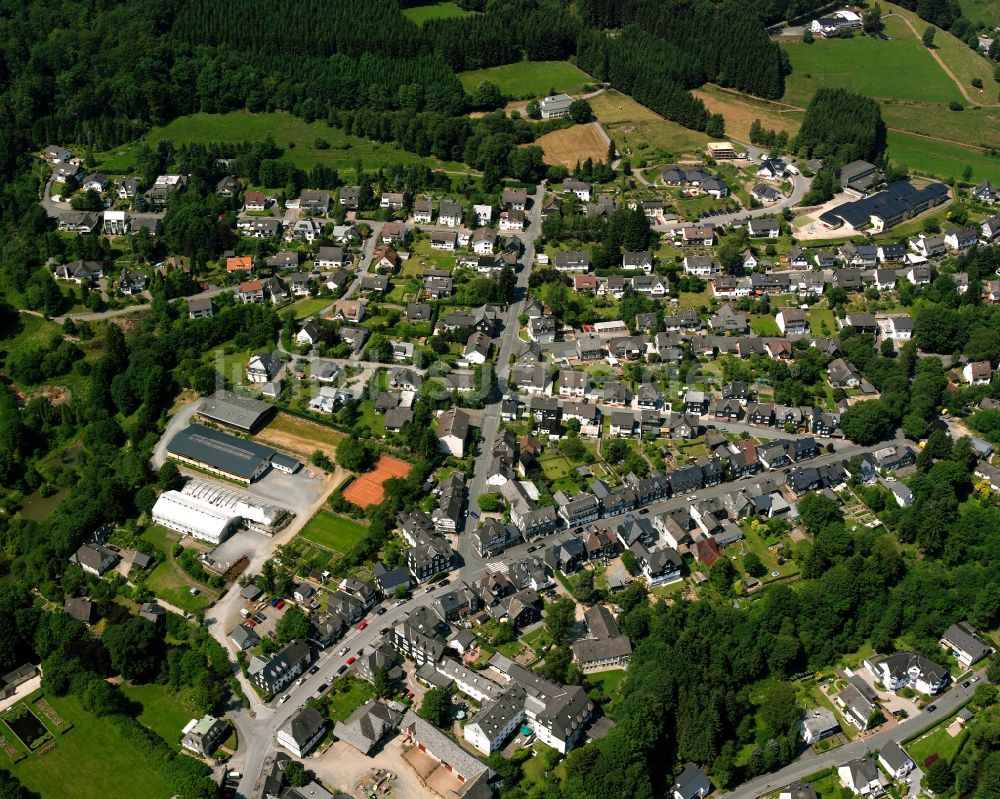 Luftbild Bad Berleburg - Ortsansicht in Bad Berleburg im Bundesland Nordrhein-Westfalen, Deutschland