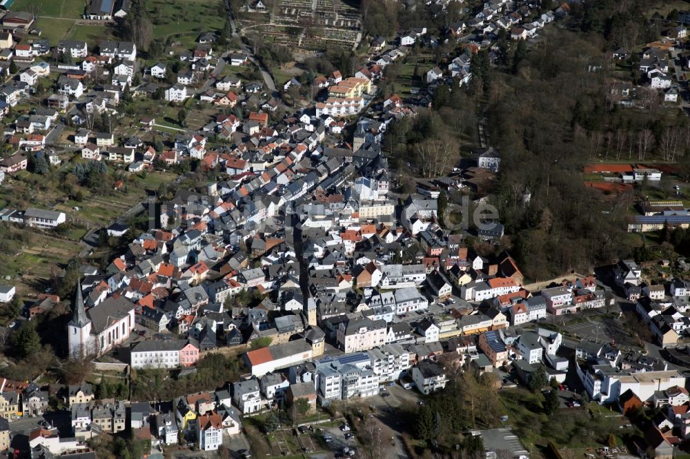 Luftbild Bad Camberg - Ortsansicht von Bad Camberg im Bundesland Hessen