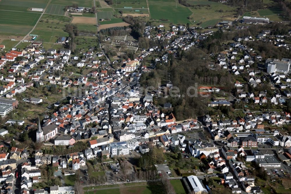 Luftaufnahme Bad Camberg - Ortsansicht von Bad Camberg im Bundesland Hessen