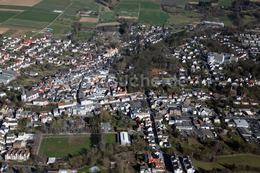 Bad Camberg von oben - Ortsansicht von Bad Camberg im Bundesland Hessen