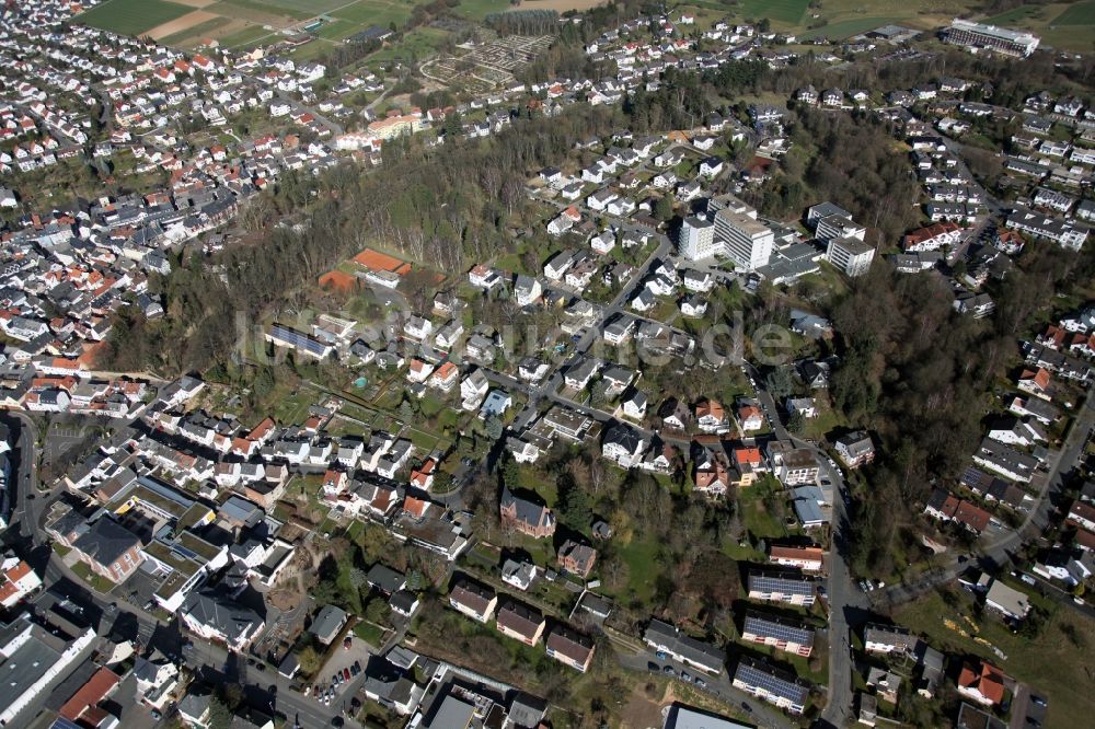 Bad Camberg von oben - Ortsansicht von Bad Camberg im Bundesland Hessen