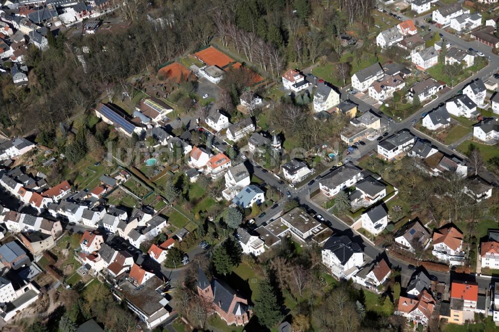 Bad Camberg aus der Vogelperspektive: Ortsansicht von Bad Camberg im Bundesland Hessen