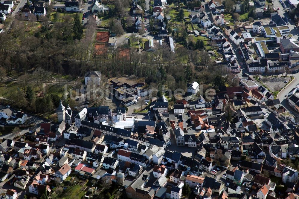 Bad Camberg aus der Vogelperspektive: Ortsansicht von Bad Camberg im Bundesland Hessen