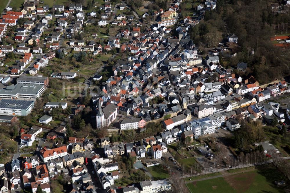 Bad Camberg aus der Vogelperspektive: Ortsansicht von Bad Camberg im Bundesland Hessen