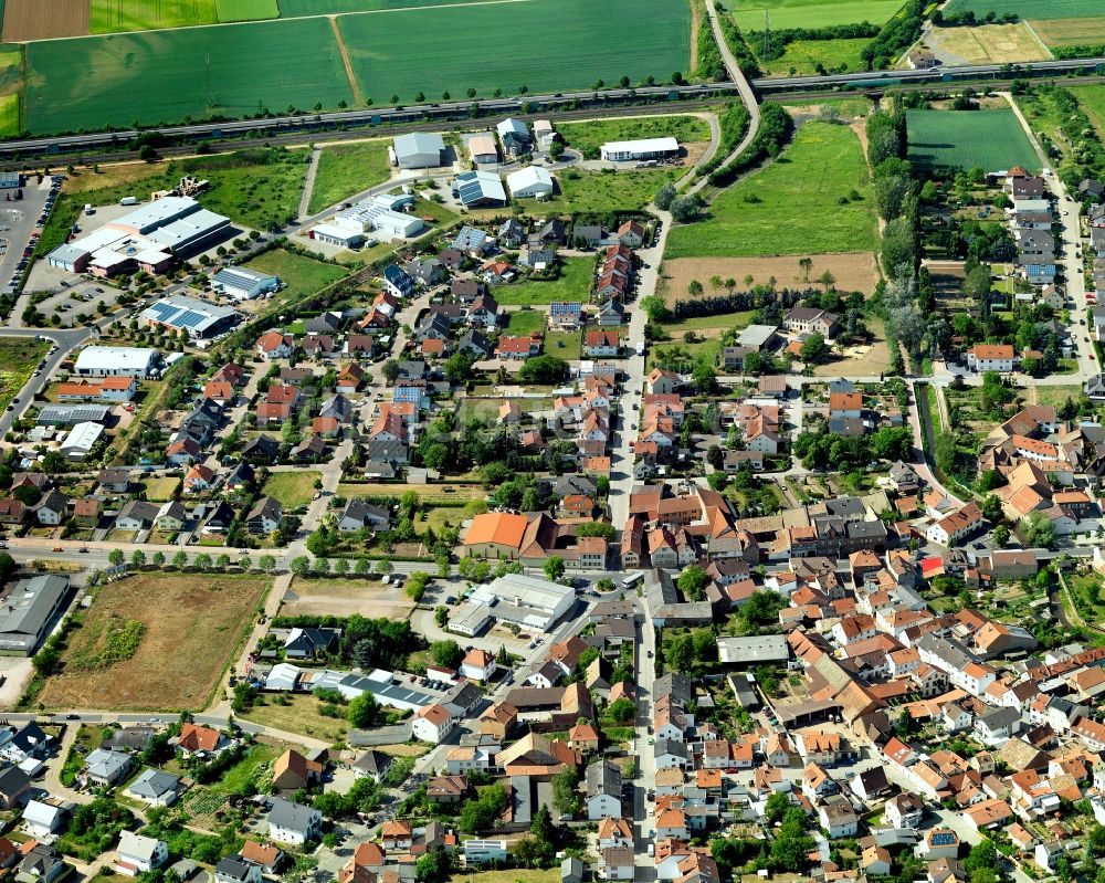 Bad Kreuznach Planig von oben - Ortsansicht von Bad Kreuznach, Ortsteil Planig, im Bundesland Rheinland-Pfalz