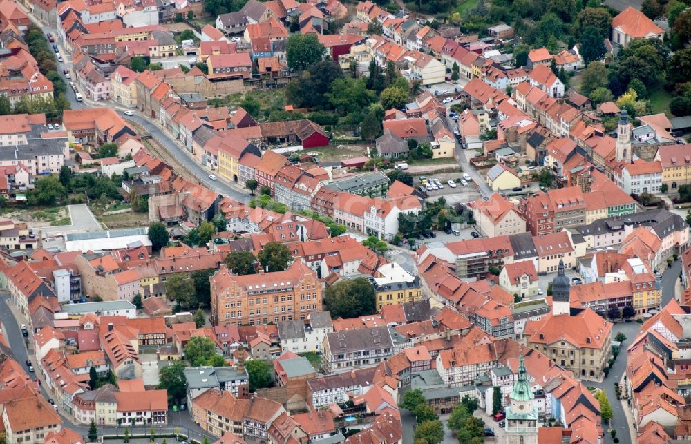 Luftbild Bad Langensalza - Ortsansicht in Bad Langensalza im Bundesland Thüringen