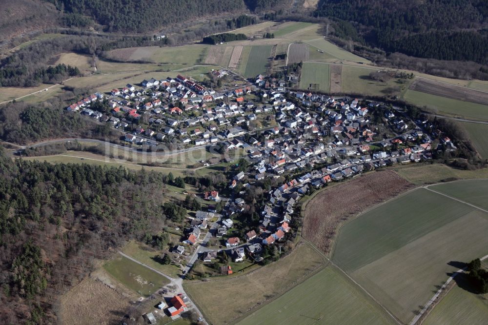 Luftbild Bad Schwalbach Hettenhain - Ortsansicht von Bad Schwalbach - Hettenhain im Bundesland Hessen