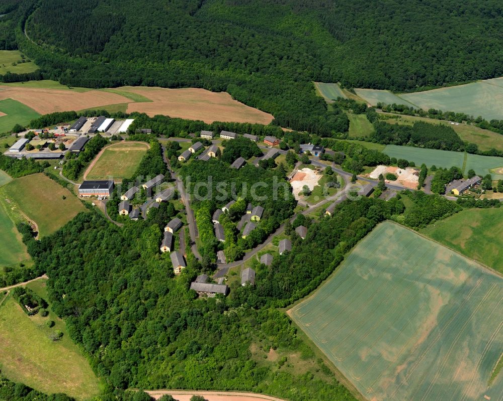 Bad Sobernheim von oben - Ortsansicht von Bad Sobernheim, Ortsteil Dörndich, im Bundesland Rheinland-Pfalz