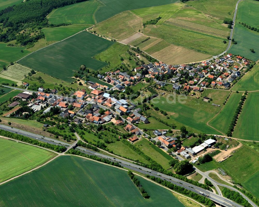 Bad Sobernheim von oben - Ortsansicht von Bad Sobernheim, Ortsteil Steinhardt, im Bundesland Rheinland-Pfalz