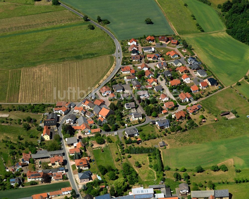 Bad Sobernheim aus der Vogelperspektive: Ortsansicht von Bad Sobernheim, Ortsteil Steinhardt, im Bundesland Rheinland-Pfalz