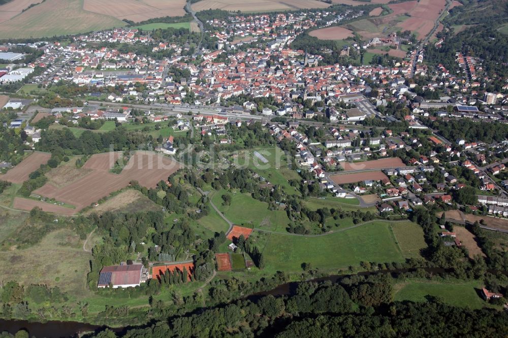 Bad Sobernheim von oben - Ortsansicht von Bad Sobernheim im Bundesland Rheinland-Pfalz