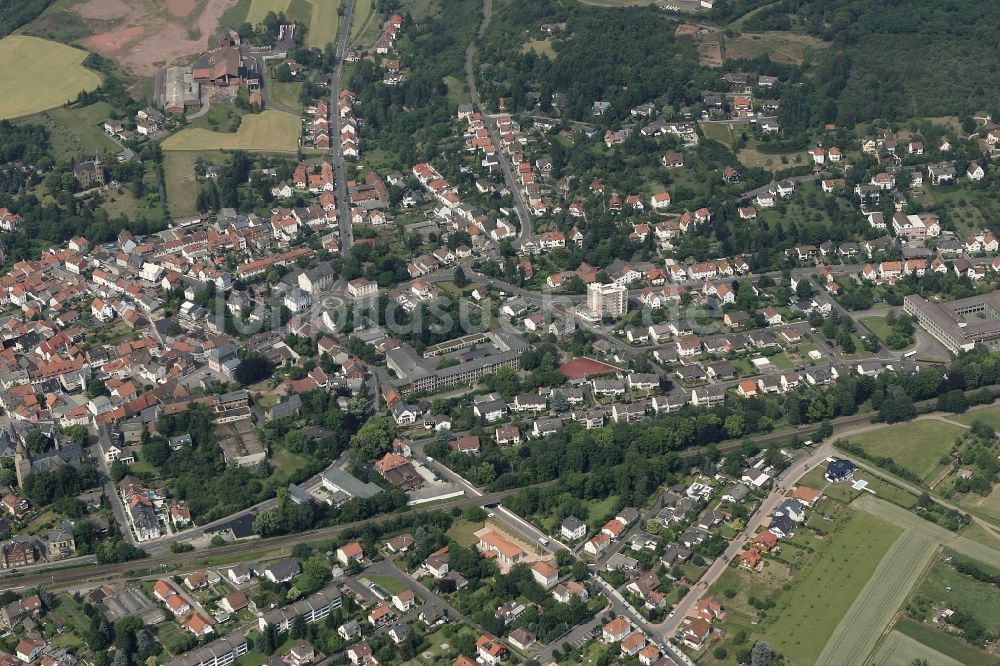 Bad Sobernheim von oben - Ortsansicht von Bad Sobernheim im Bundesland Rheinland-Pfalz