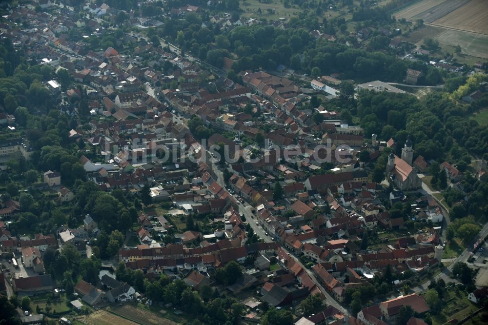 Bad Tennstedt von oben - Ortsansicht in Bad Tennstedt im Bundesland Thüringen