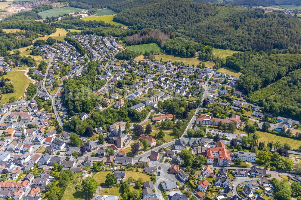 Luftbild Balve - Ortsansicht in Balve im Bundesland Nordrhein-Westfalen, Deutschland