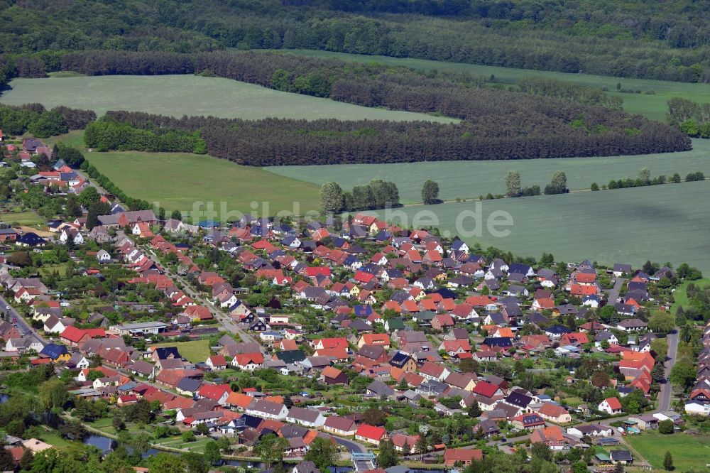 Banzkow aus der Vogelperspektive: Ortsansicht in Banzkow im Bundesland Mecklenburg-Vorpommern