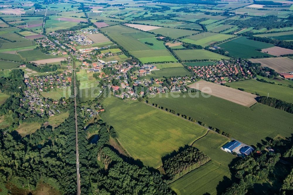 Bargstedt von oben - Ortsansicht in Bargstedt im Bundesland Niedersachsen, Deutschland