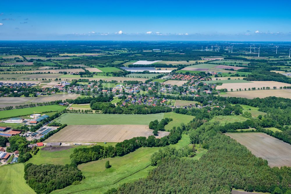 Bargstedt aus der Vogelperspektive: Ortsansicht in Bargstedt im Bundesland Niedersachsen, Deutschland