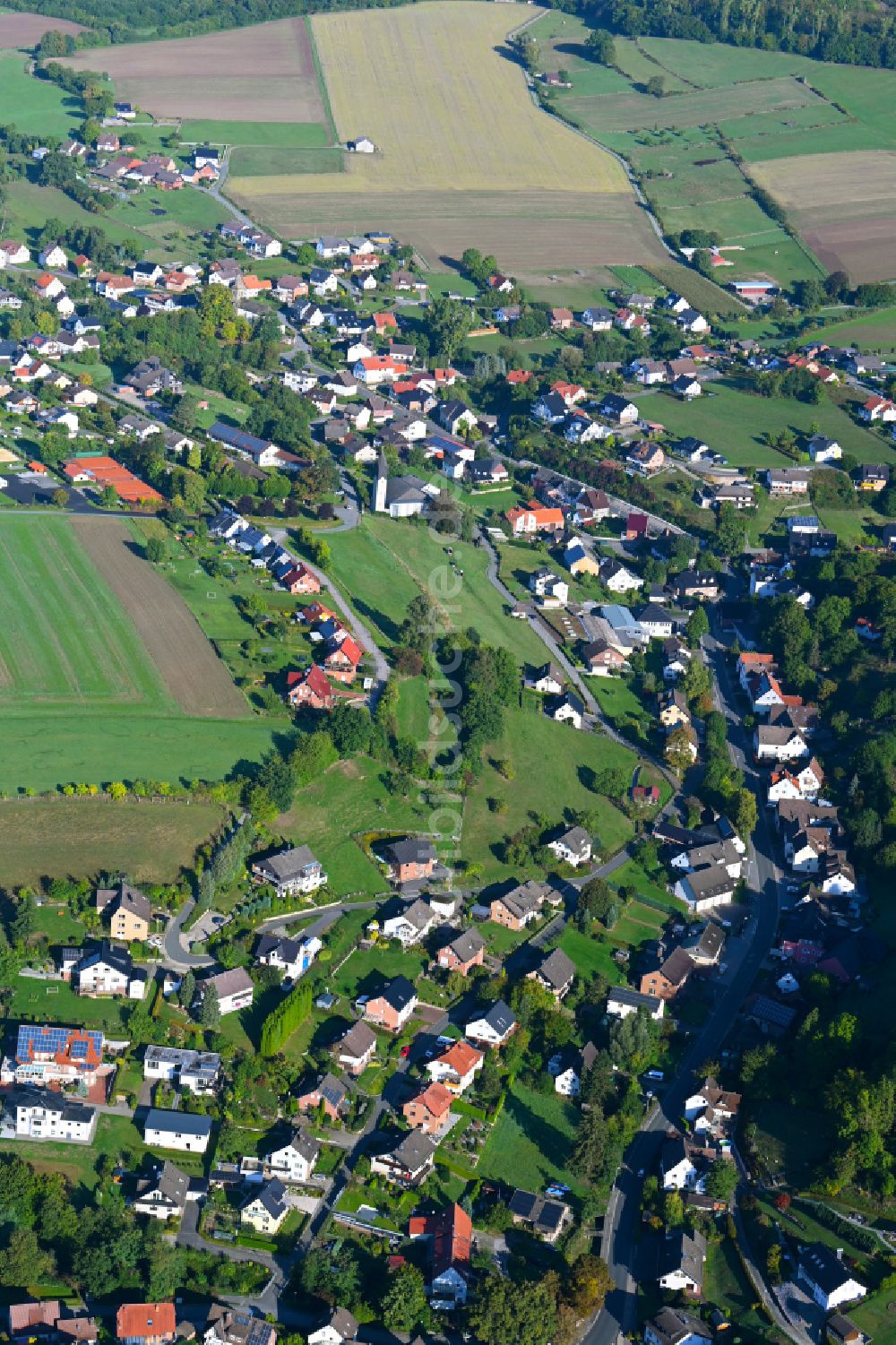 Luftaufnahme Bödexen - Ortsansicht in Bödexen im Bundesland Nordrhein-Westfalen, Deutschland