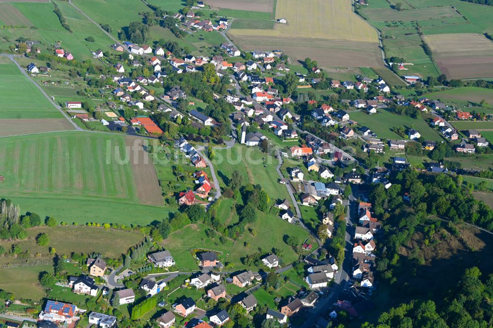 Bödexen von oben - Ortsansicht in Bödexen im Bundesland Nordrhein-Westfalen, Deutschland