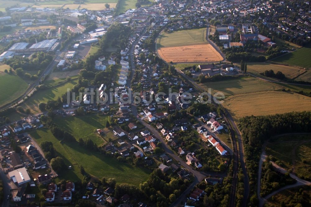 Luftaufnahme Büdingen - Ortsansicht in Büdingen im Bundesland Hessen