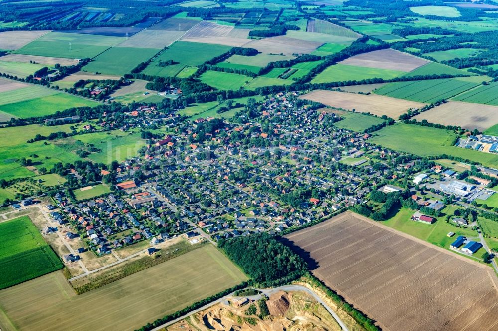 Beckdorf von oben - Ortsansicht in Beckdorf im Bundesland Niedersachsen, Deutschland