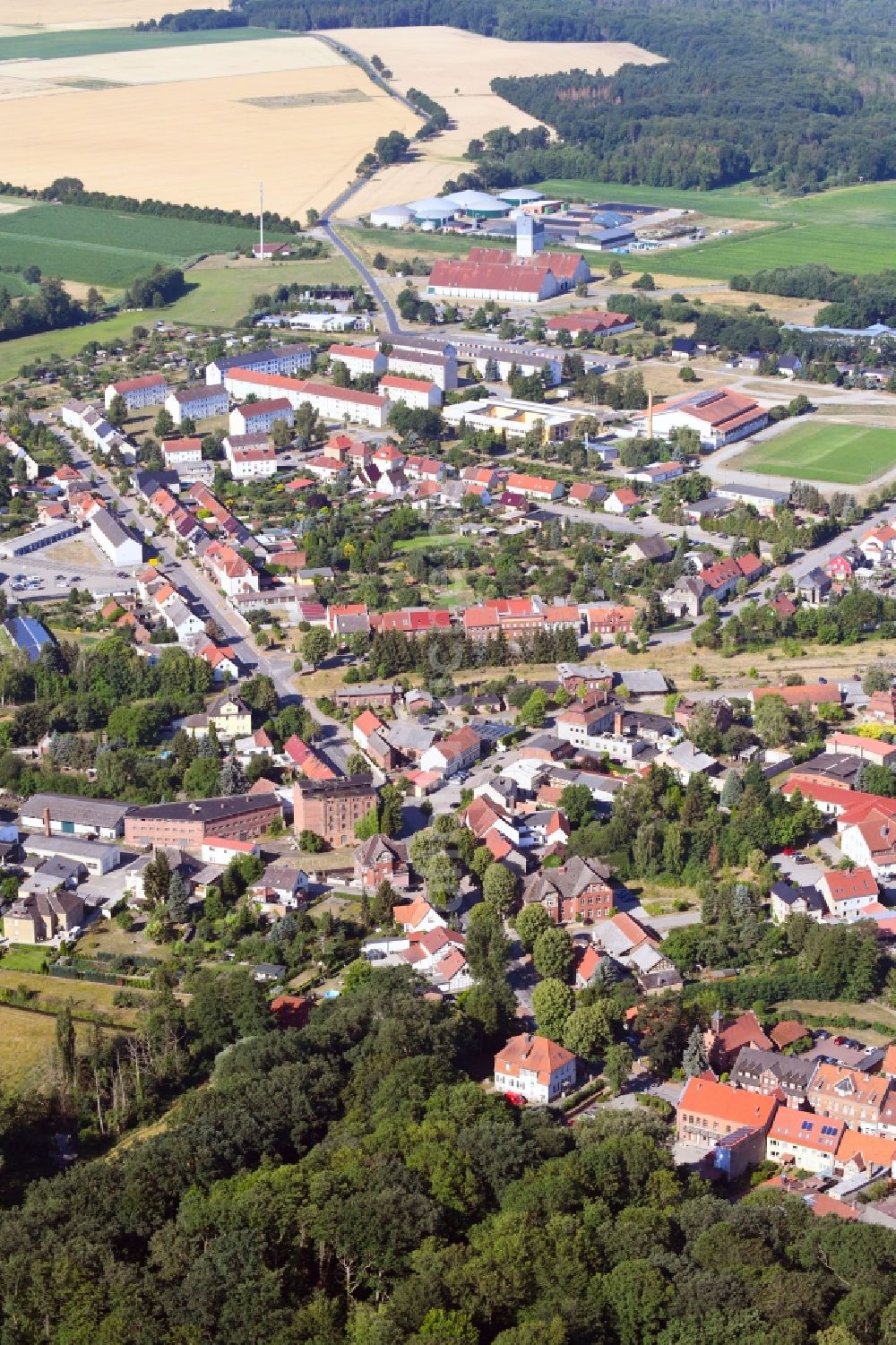 Luftbild Beetzendorf - Ortsansicht in Beetzendorf im Bundesland Sachsen-Anhalt, Deutschland