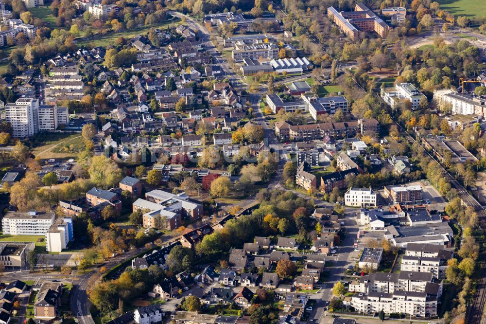 Bergheim aus der Vogelperspektive: Ortsansicht in Bergheim im Bundesland Nordrhein-Westfalen, Deutschland