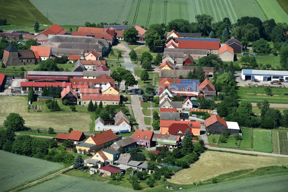 Luftaufnahme Bad Belzig - Ortsansicht von Bergholz in Bad Belzig im Bundesland Brandenburg