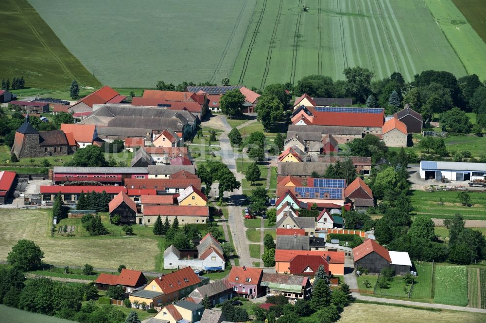 Bad Belzig von oben - Ortsansicht von Bergholz in Bad Belzig im Bundesland Brandenburg