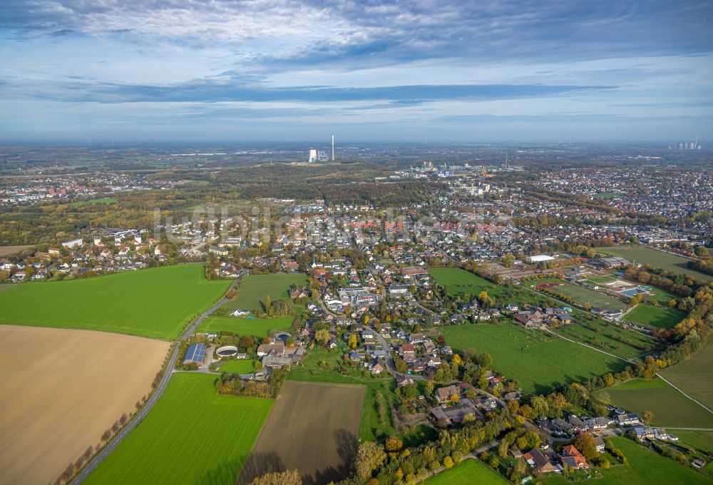 Bergkamen aus der Vogelperspektive: Ortsansicht in Bergkamen im Bundesland Nordrhein-Westfalen, Deutschland