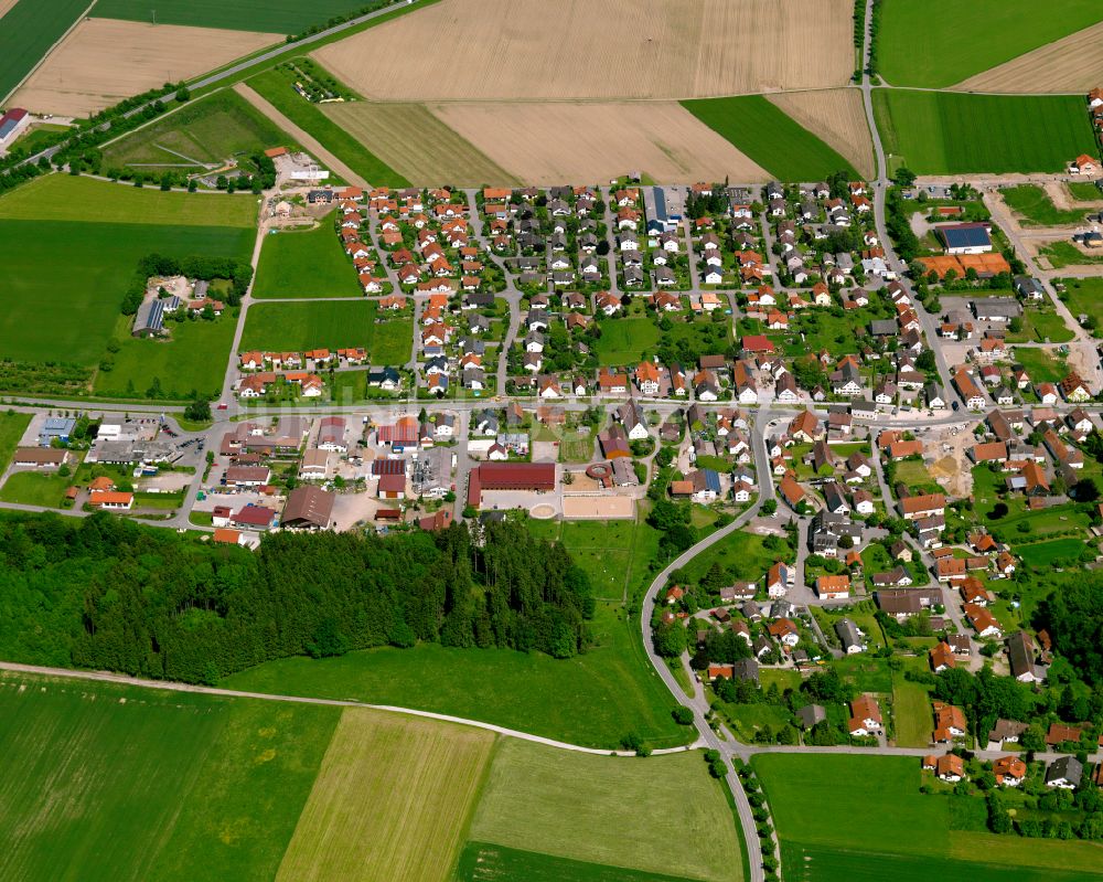 Luftbild Berkheim - Ortsansicht in Berkheim im Bundesland Baden-Württemberg, Deutschland