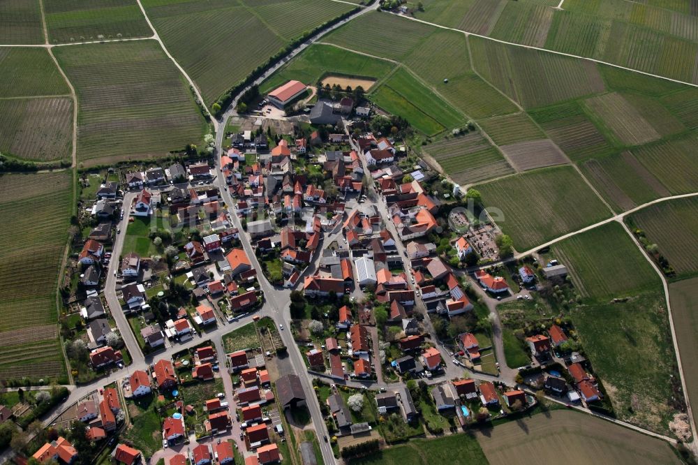 Luftbild Bermersheim vor der Höhe - Ortsansicht von Bermersheim vor der Höhe im Bundesland Rheinland-Pfalz