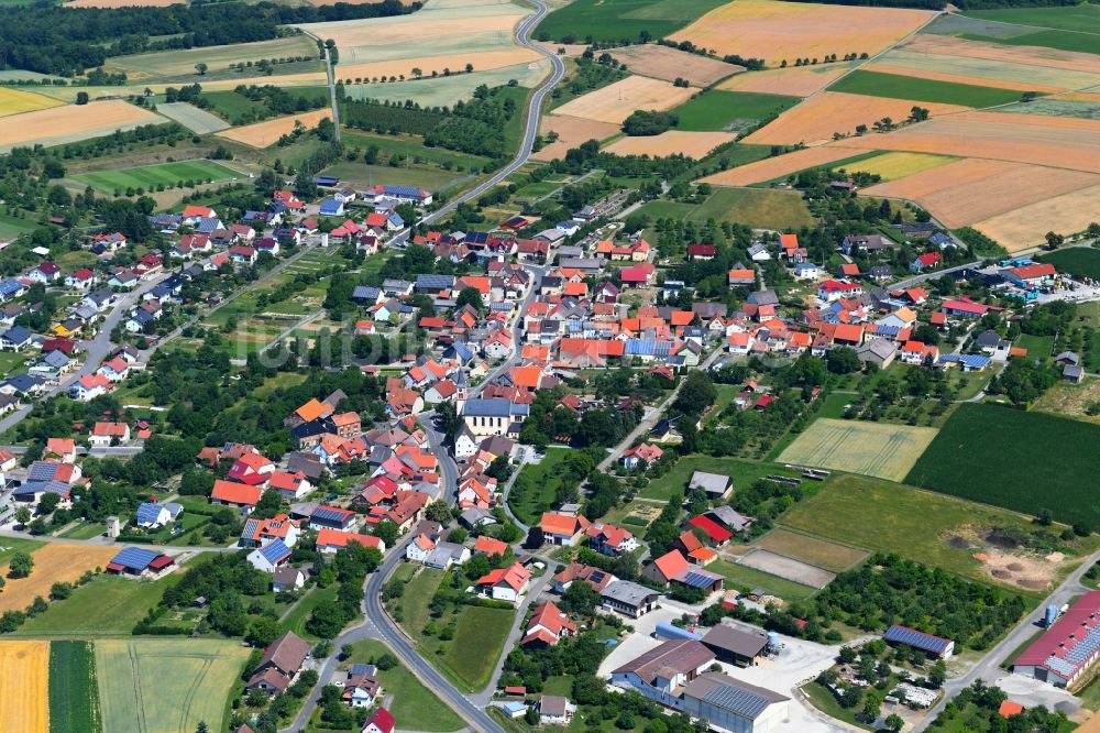 Luftaufnahme Berolzheim - Ortsansicht in Berolzheim im Bundesland Baden-Württemberg, Deutschland