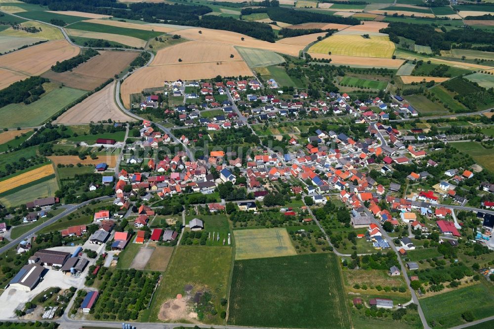 Luftbild Berolzheim - Ortsansicht in Berolzheim im Bundesland Baden-Württemberg, Deutschland