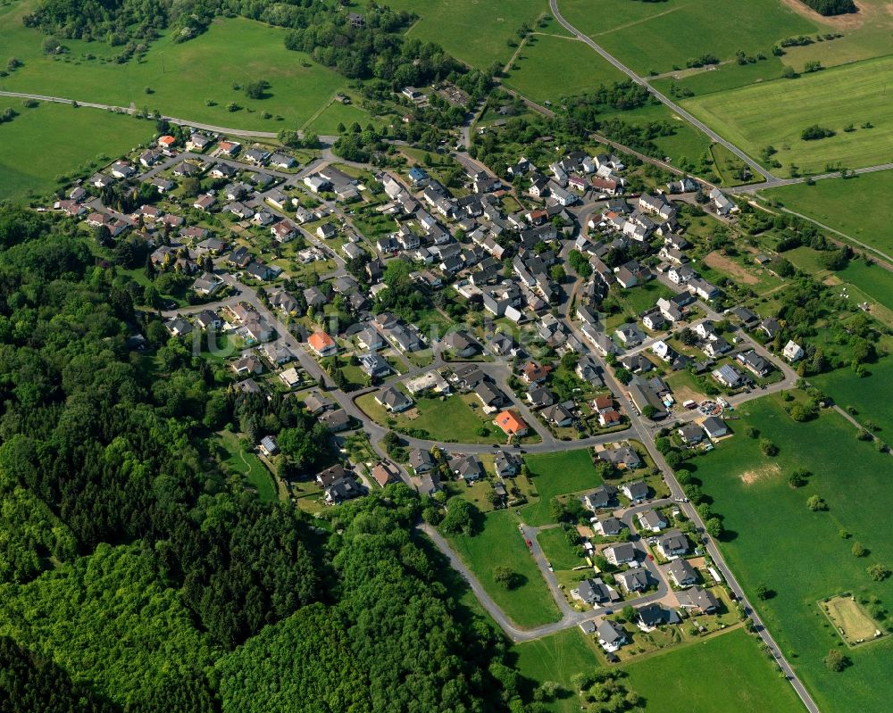 Luftbild Berzhahn - Ortsansicht von Berzhahn im Bundesland Rheinland-Pfalz