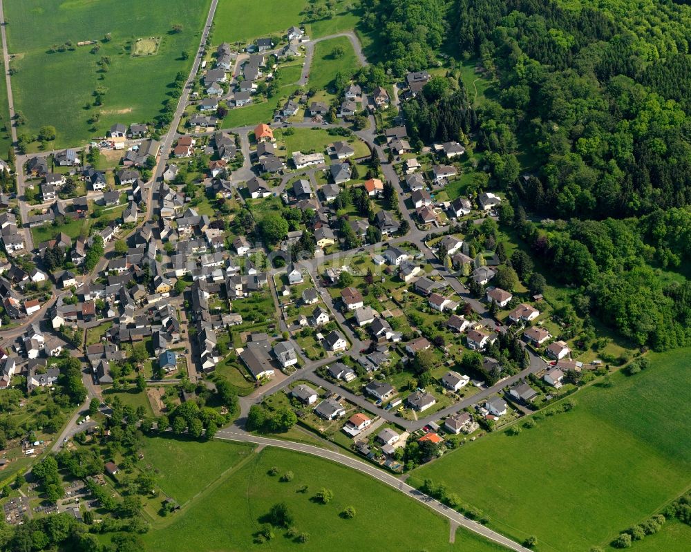 Luftaufnahme Berzhahn - Ortsansicht von Berzhahn im Bundesland Rheinland-Pfalz