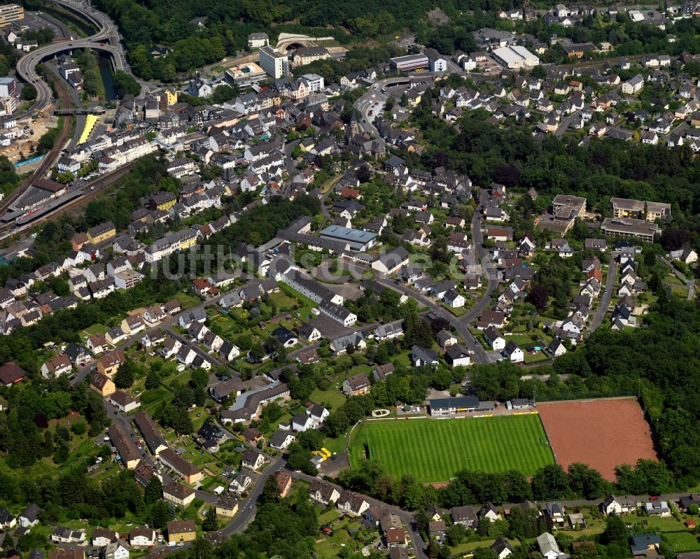 Betzdorf aus der Vogelperspektive: Ortsansicht in Betzdorf im Bundesland Rheinland-Pfalz, Deutschland