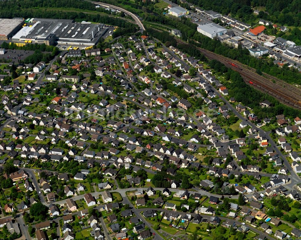 Luftaufnahme Betzdorf - Ortsansicht in Betzdorf im Bundesland Rheinland-Pfalz, Deutschland