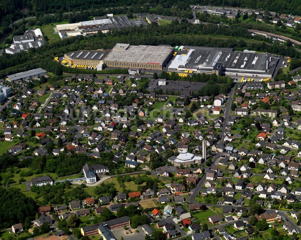 Betzdorf von oben - Ortsansicht in Betzdorf im Bundesland Rheinland-Pfalz, Deutschland