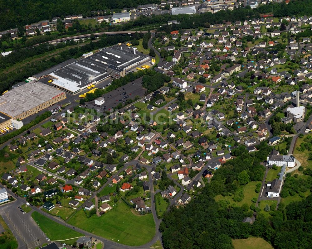 Luftaufnahme Betzdorf - Ortsansicht in Betzdorf im Bundesland Rheinland-Pfalz, Deutschland