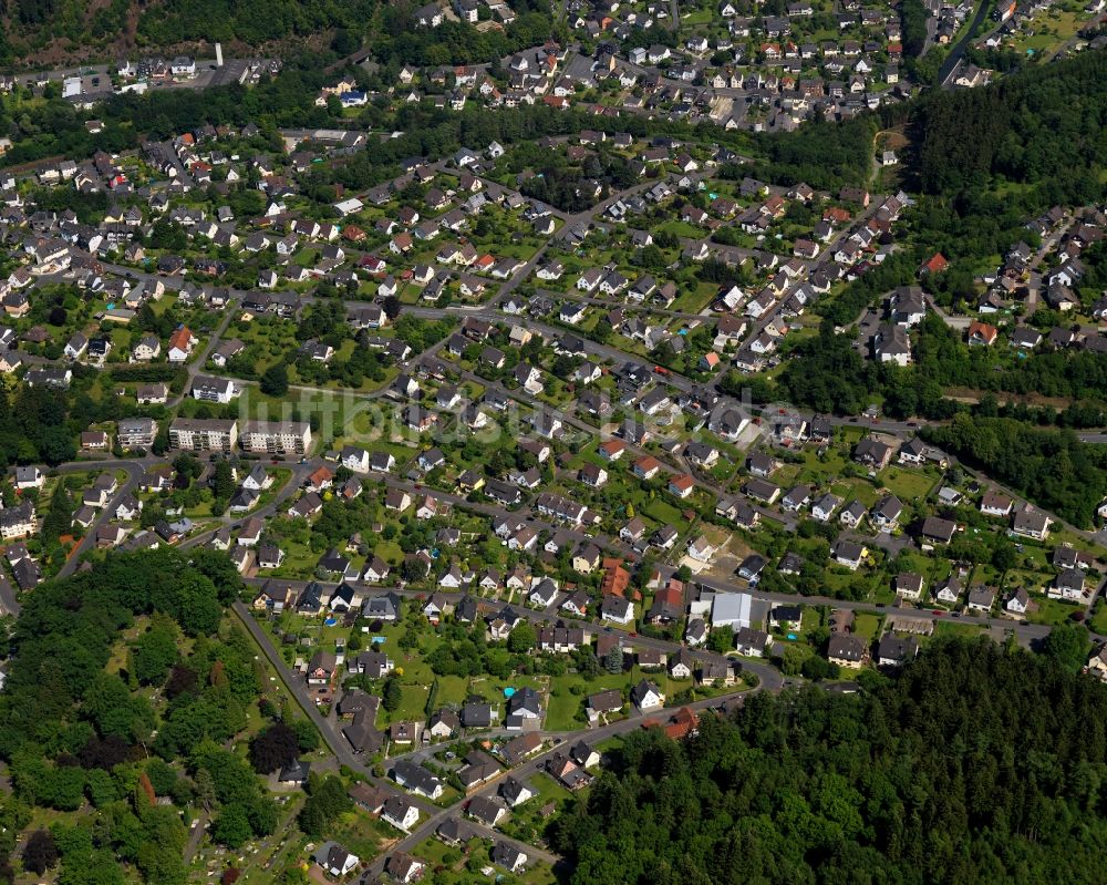 Betzdorf aus der Vogelperspektive: Ortsansicht in Betzdorf im Bundesland Rheinland-Pfalz, Deutschland