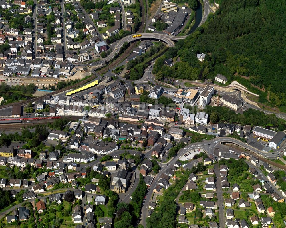 Betzdorf aus der Vogelperspektive: Ortsansicht in Betzdorf im Bundesland Rheinland-Pfalz, Deutschland