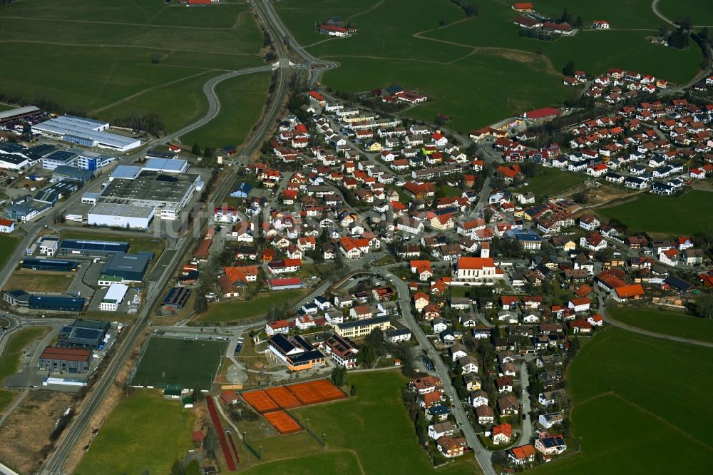 Betzigau aus der Vogelperspektive: Ortsansicht in Betzigau im Bundesland Bayern, Deutschland