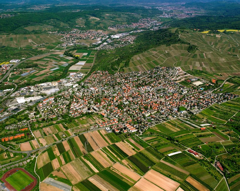 Luftbild Beutelsbach - Ortsansicht in Beutelsbach im Bundesland Baden-Württemberg, Deutschland