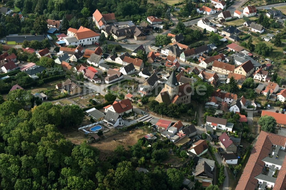 Luftaufnahme Beyernaumburg - Ortsansicht in Beyernaumburg im Bundesland Sachsen-Anhalt