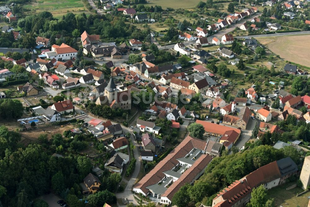 Beyernaumburg von oben - Ortsansicht in Beyernaumburg im Bundesland Sachsen-Anhalt