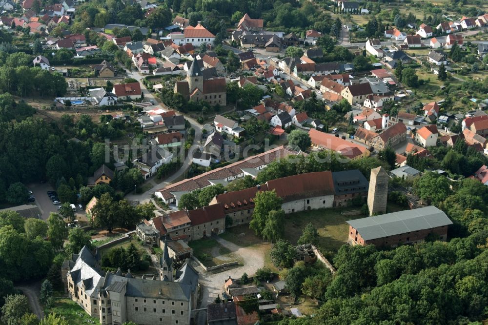 Beyernaumburg aus der Vogelperspektive: Ortsansicht in Beyernaumburg im Bundesland Sachsen-Anhalt